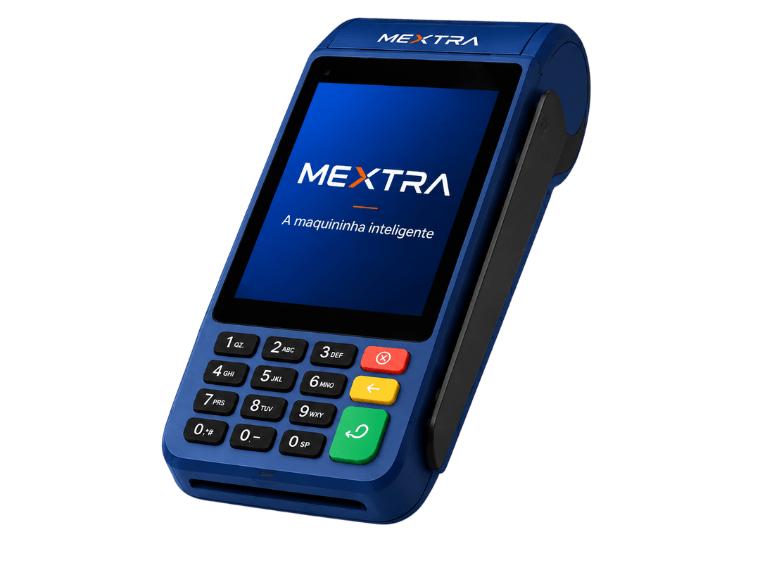 Maquininha de pagamentos Mextra